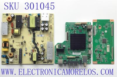 KIT DE TARJETAS PARA TV ONN / MAIN 515Y18010M02 / T.MS1801.81 / 536D5006DU45 / FUENTE TV5006-ZC02-02 / 1010410076 / 20200626 / T-CON CC495_CC575PU1L01_I12 V2.2 / 2E01893A0 / 18134210034 / KB6160A / PANEL CC500PV4D / MODELO 100012585